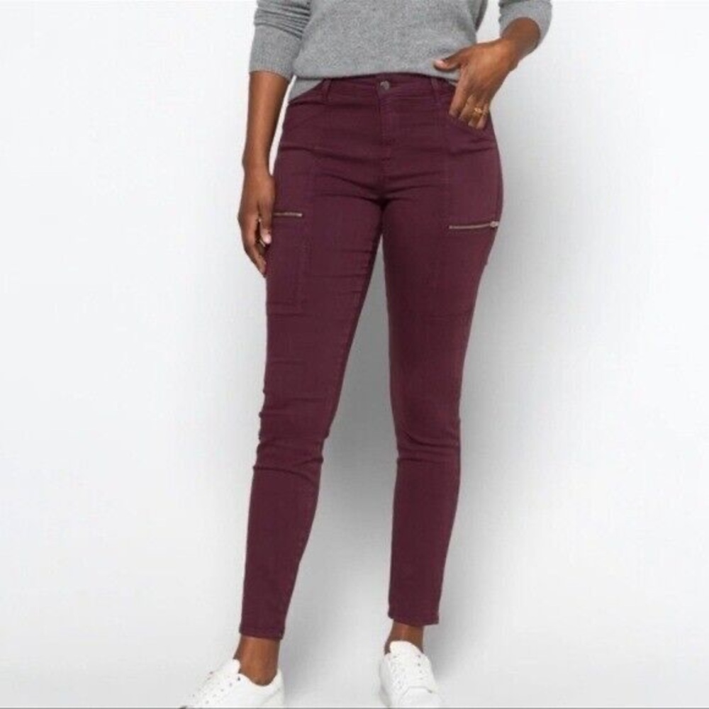 Pistola Women's Burgundy Skinny Jeans